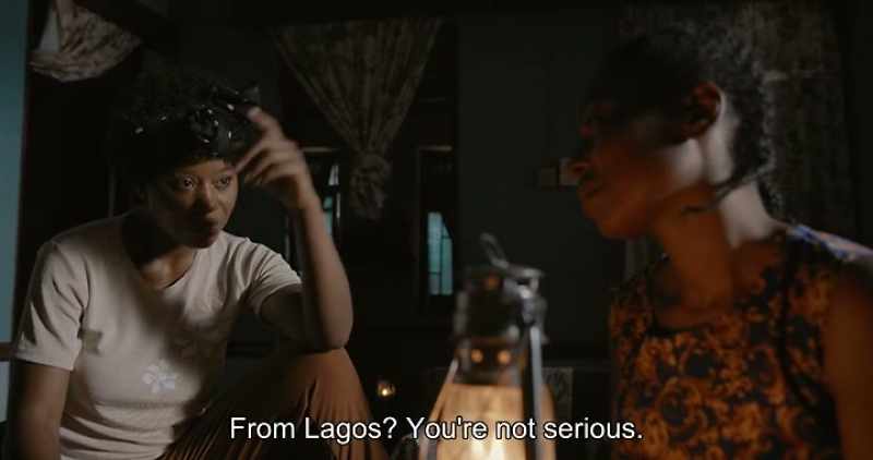 From Lagos? You're not serious