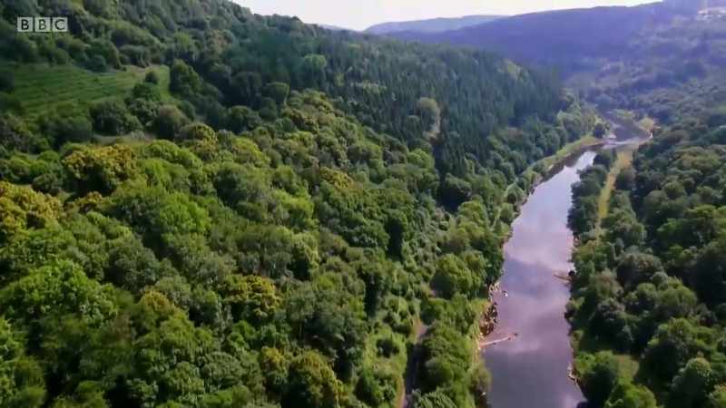 from its source high in the Cambrian Mountains