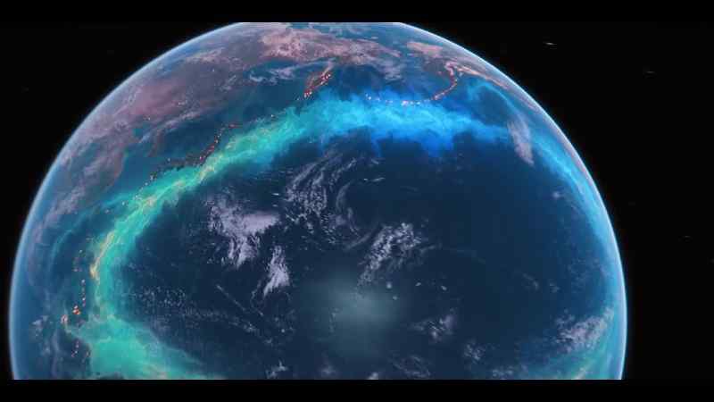 From the West Pacific, they form a mountainous coastline