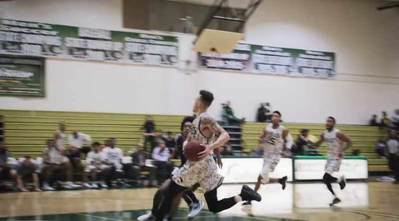 From the wing, to the lane. Reverse layup and good