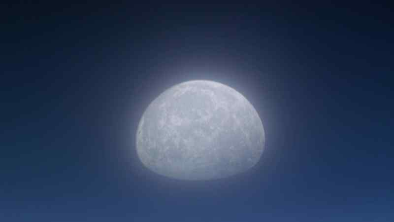 Full moon rising