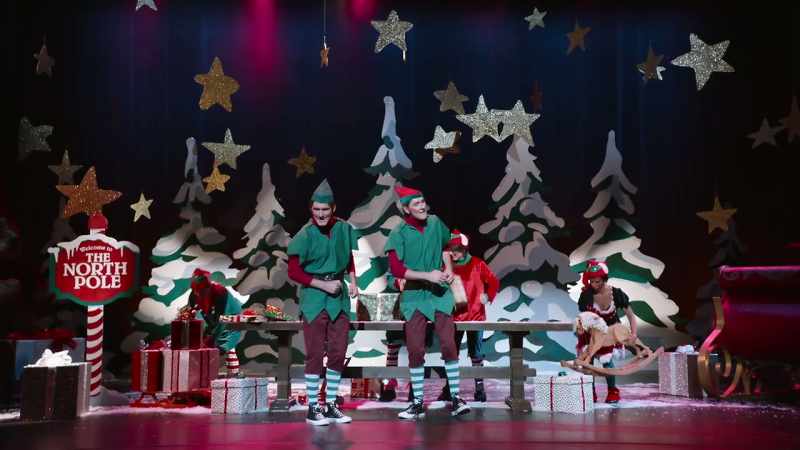 Full of joy, like elves should be