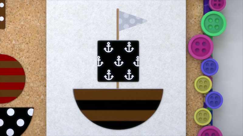 [Gabby] Great! Now we just need the itty-bitty triangle sail