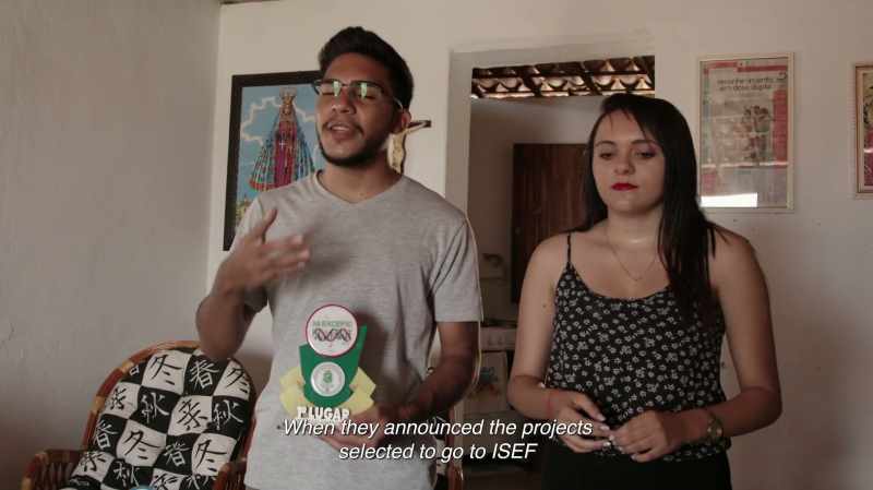 GABRIEL: When they announced the projects selected to go to ISEF everybody got quiet
