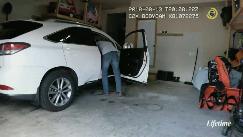 [garage door opening]