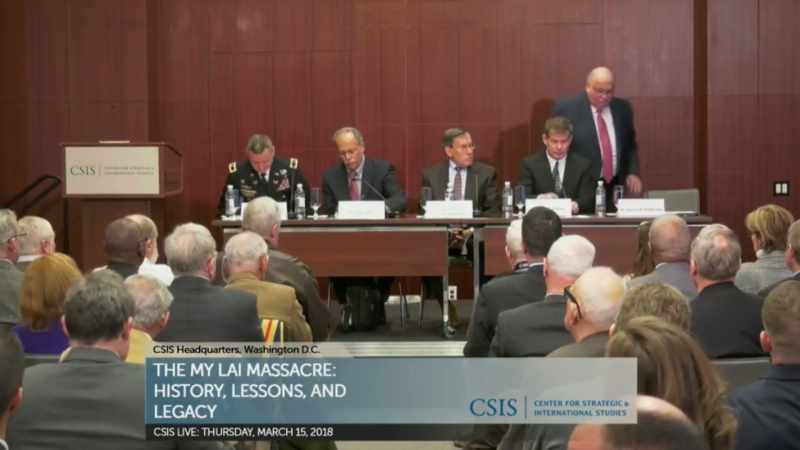 GARY: I was on a four-person panel at CSIS