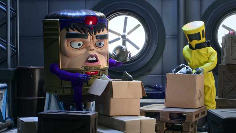 [Gary] What's human proj-- -[M.O.D.O.K. shouts]