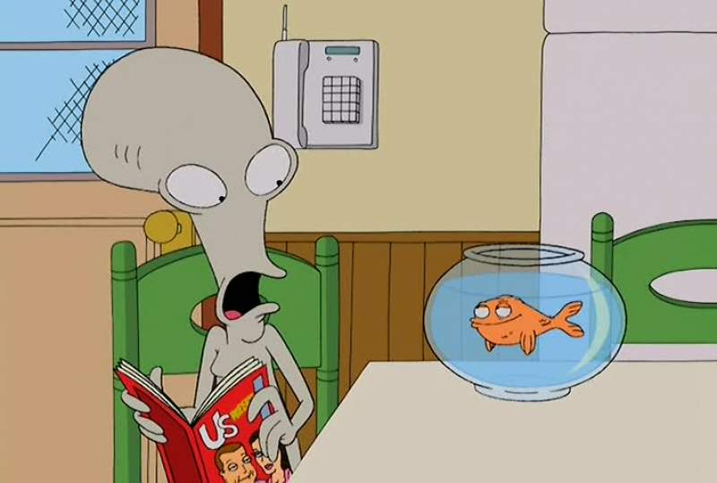 Gasps Don't cry in front of the fish