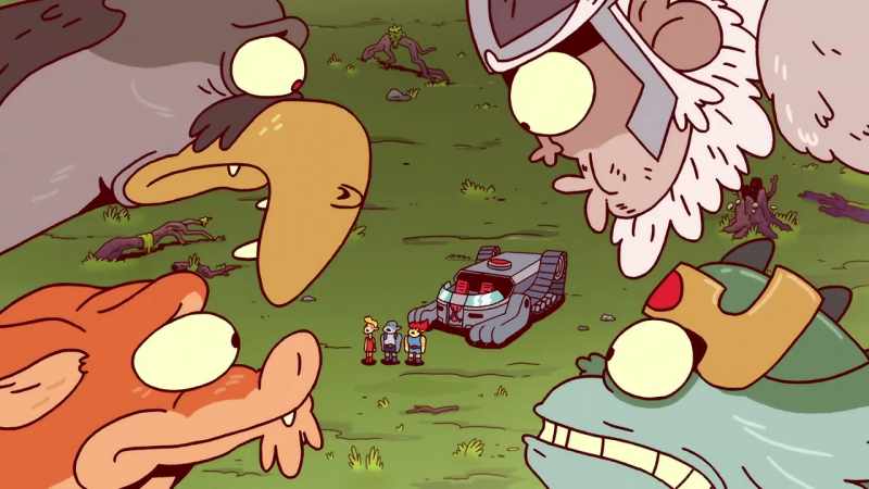 [gasps] The ThunderCats. Here? Get them!