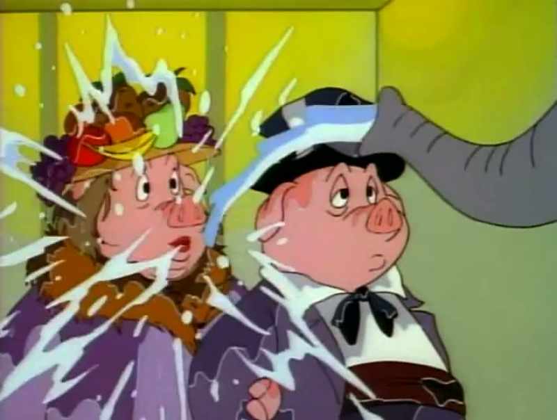 [gasps] What were you doing in a one-person elevator with Scrooge?!