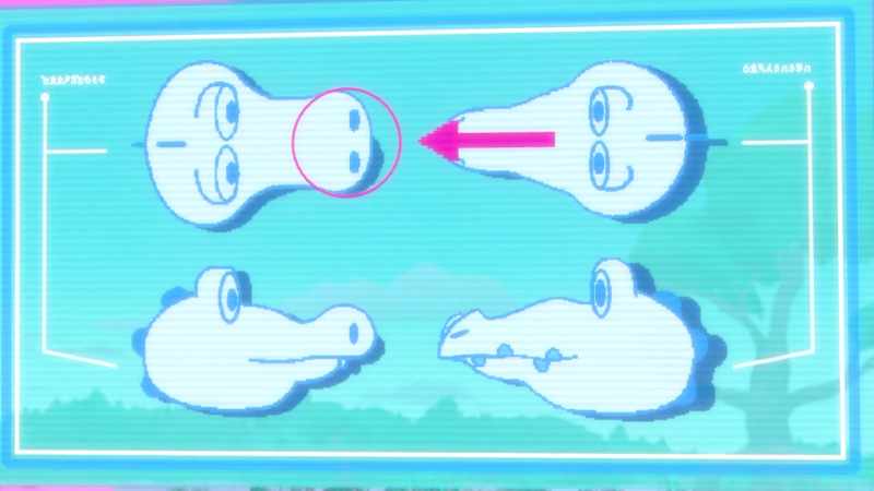 Gators have wide, round snouts, while croc snouts are pointier