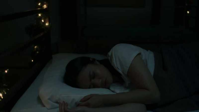 (gentle music continues) (light snoring)
