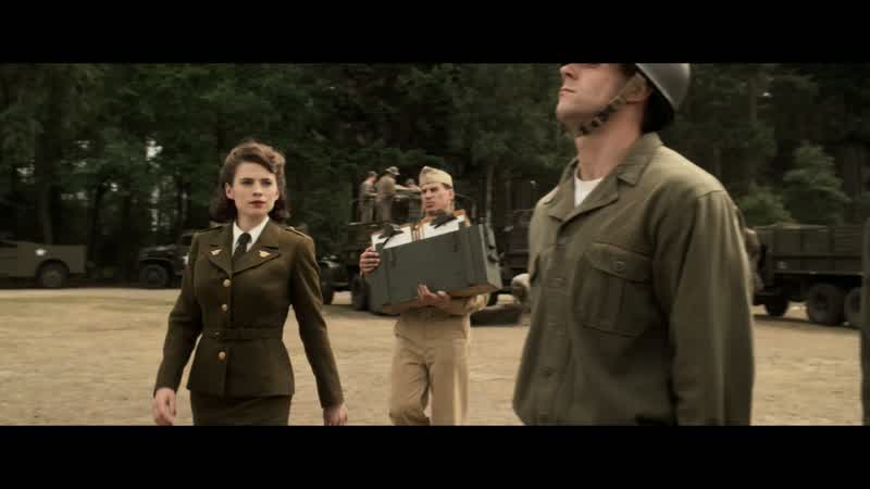 Gentlemen I am Agent CarterI supervise all operations for this divisionWhat's with the accent Queen VictoriaI thought I was signing up for the U S ArmyWhat's your name soldierGilmore Hodge Your