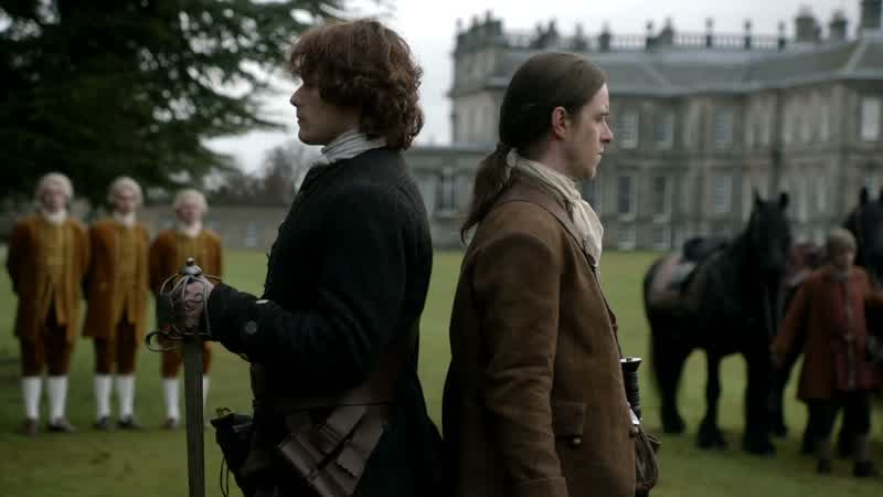 Gentlemen, upon my count, five paces, if ye please