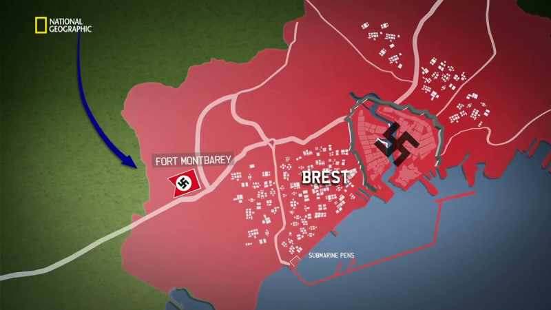 German forces open fire on them from all directions
