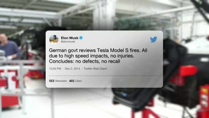 GERMAN GOVT REVIEWS TESLA MODEL S FIRES