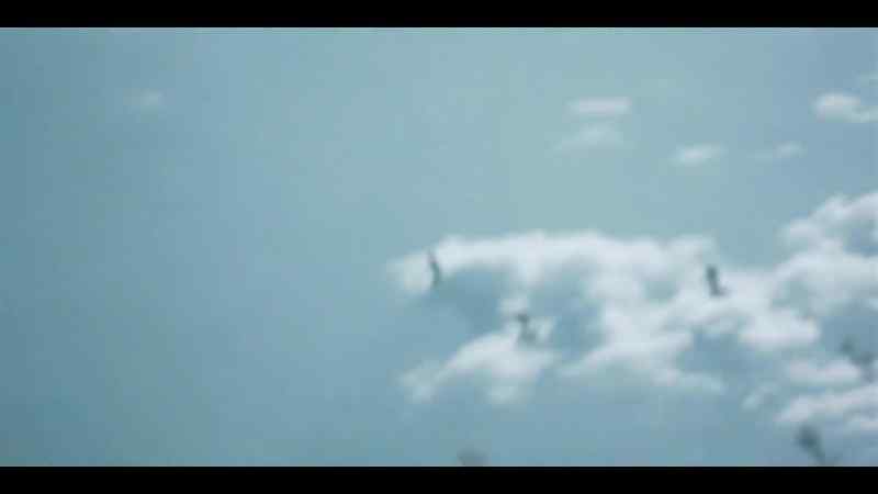 German guns fill the sky with flak