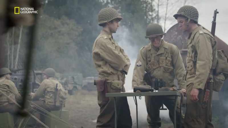 German troops at the Abbaye have the ideal weapon