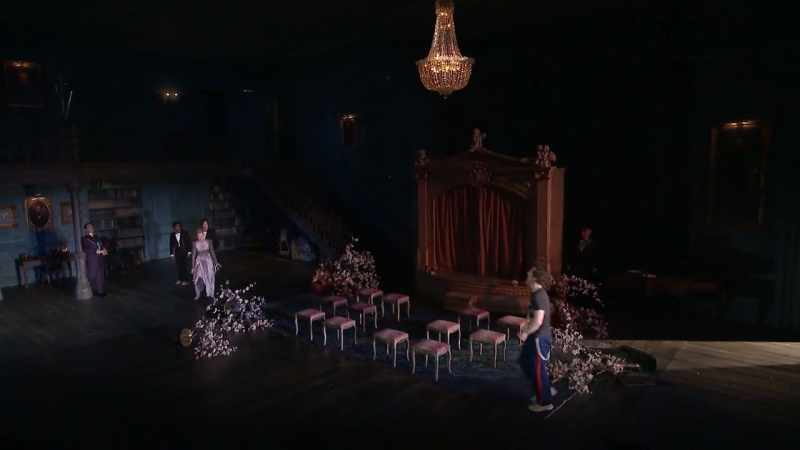 � Get you a place! ― How fares our gracious Hamlet?