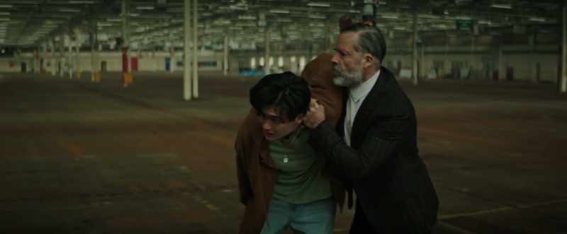 Get away from my son. (crying)