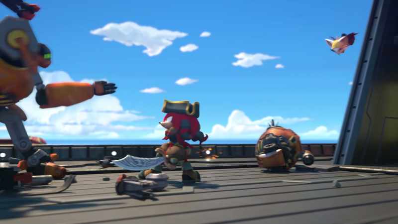 Get back, ye rust buckets. I'll break your sea legs!