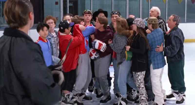 Get your coach off the ice. We have to practice now