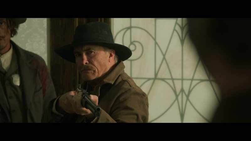 Get his gun, Chas. And the belt
