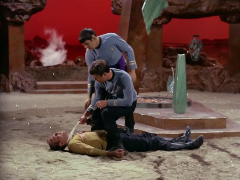Get your hands off of him, Spock