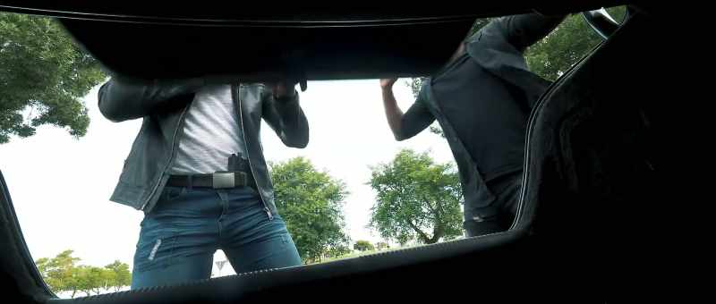 Get in the car! Get in the car, now!