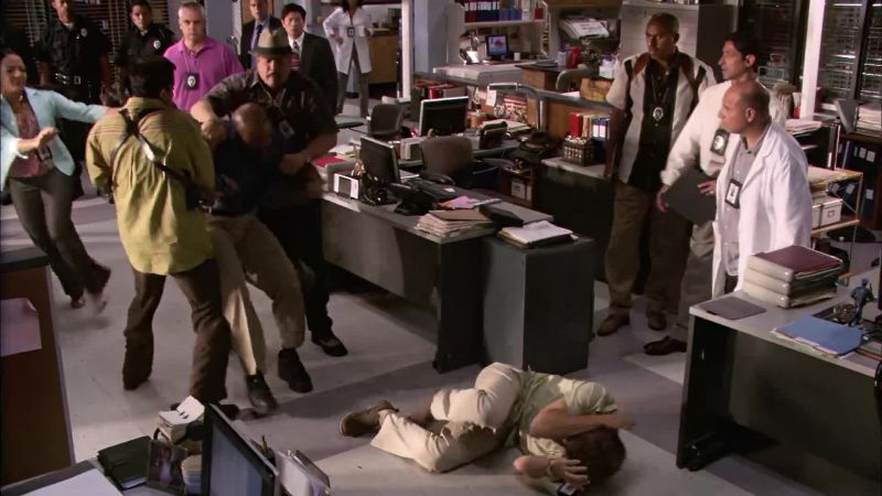 Get him off of me ! Get off me !