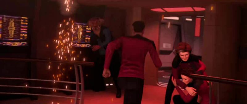 Get to the escape pods