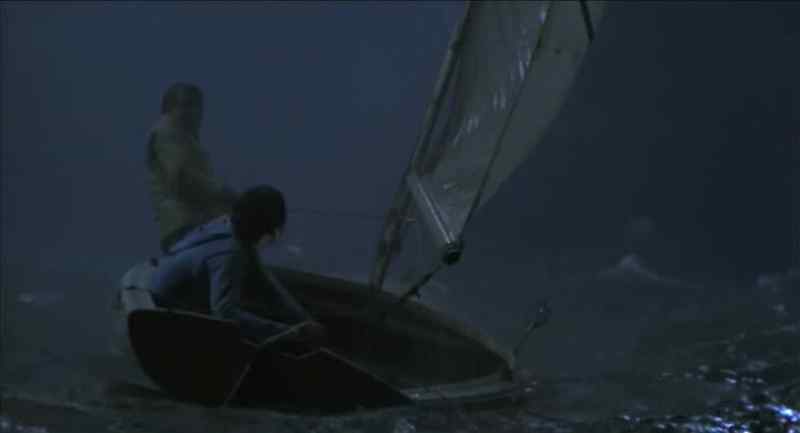 Get the sail down! - I can't hold it!
