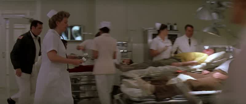 Get this cleaned out, and get him down to the suture room