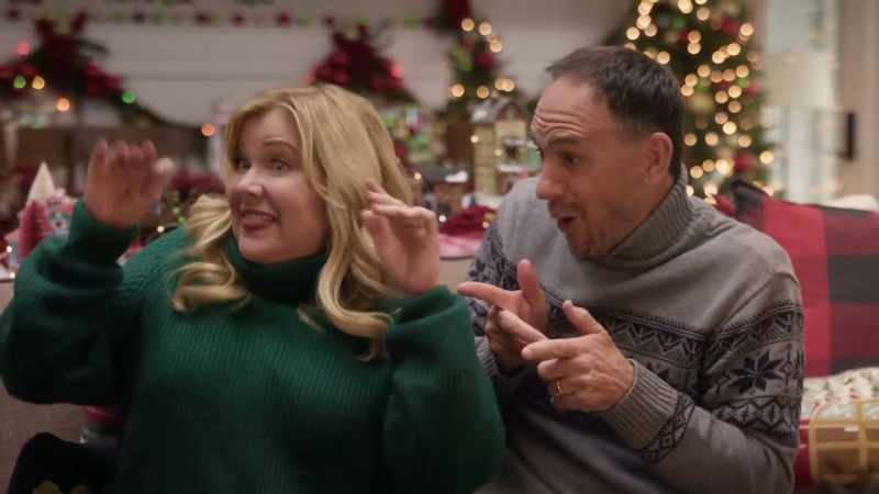 Get this... the Christmas goat