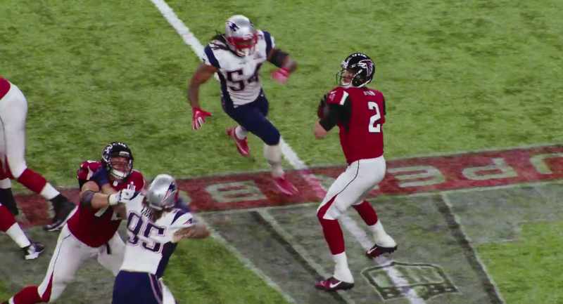 Gets hit, and that's a fumble. New England recovers