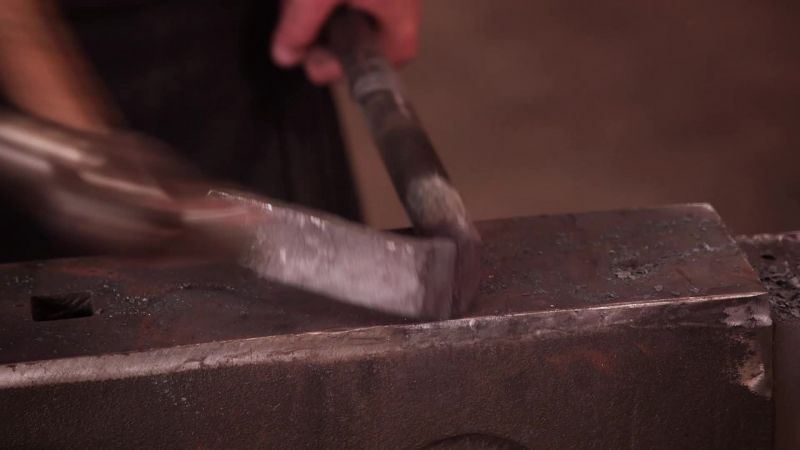 Getting the steel flattened out