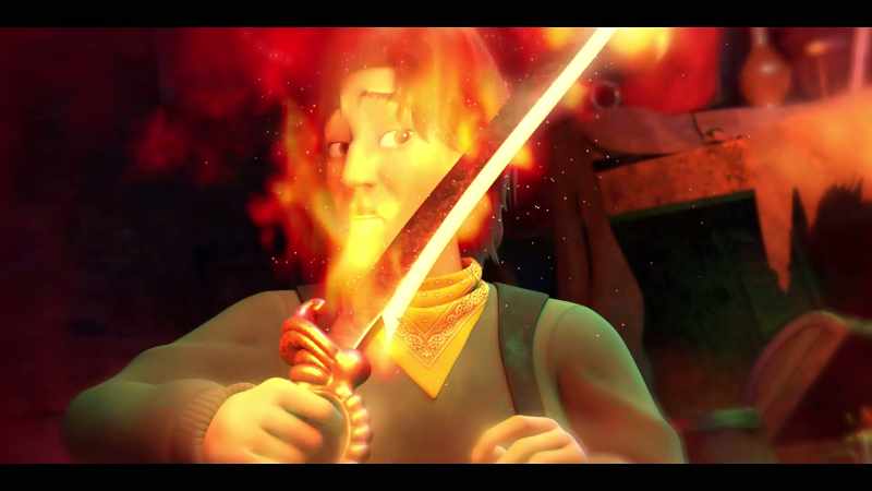 [ghostly wailing] -[Mr. Redd yelps]