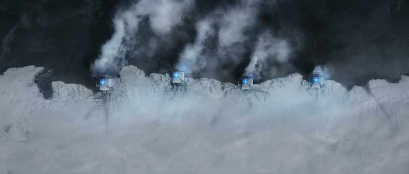 Giant machines melt the ice caps