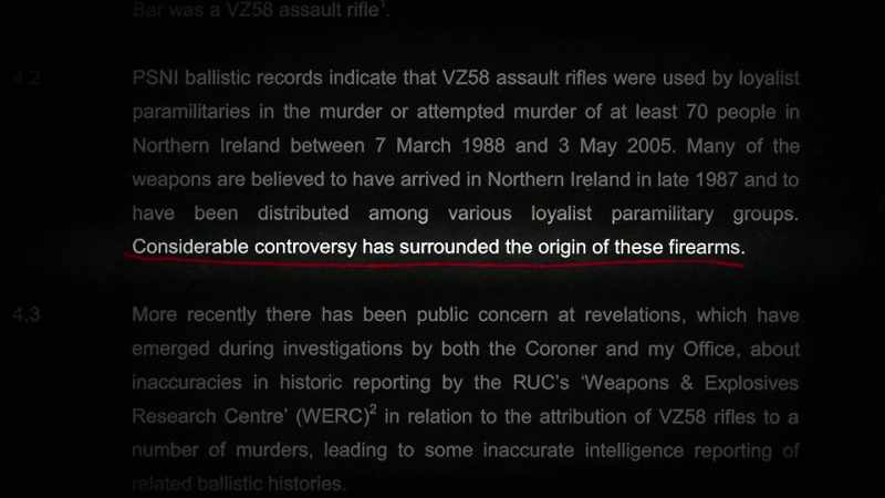 GIBNEY: To trace how the weapon