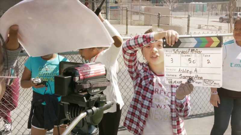 Girl: Scene five, cat, take two