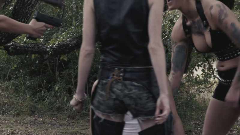 (girls laughing)