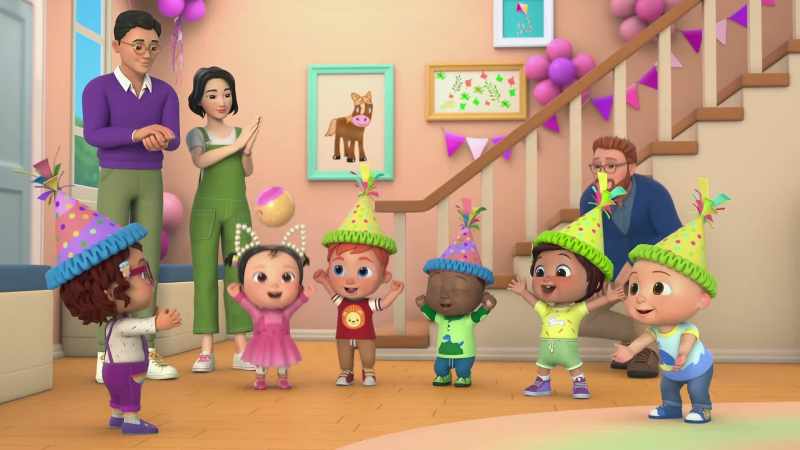 �� Giving a present makes friends smile ♪