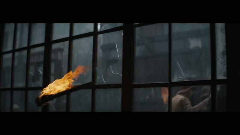 (glass breaking) (men shouting)