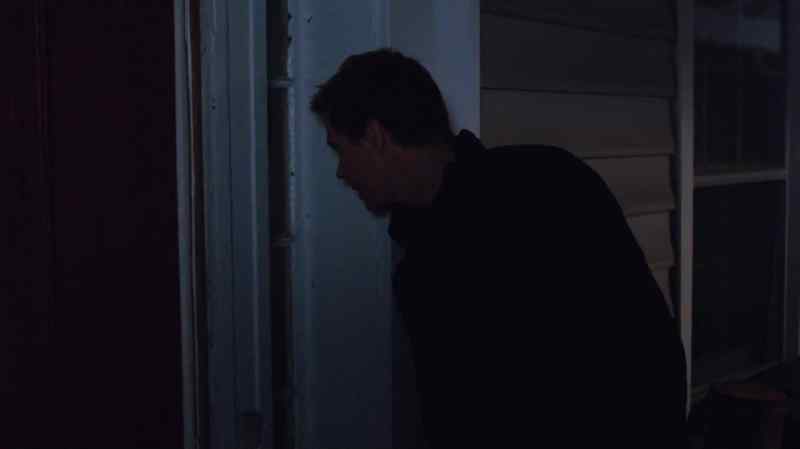 [glass shattering]
