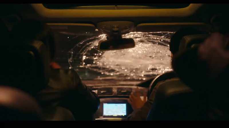 (glass shattering)