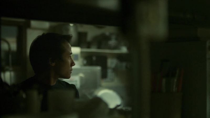 [glass shatters]