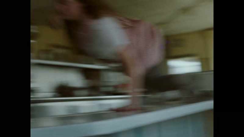 [glass shatters]