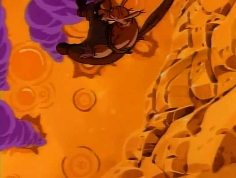 [glass shatters]