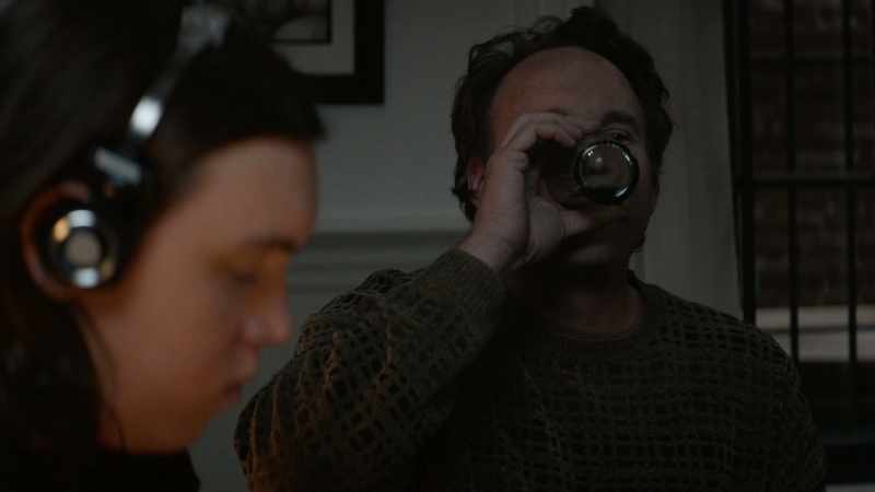 [Glass thuds]