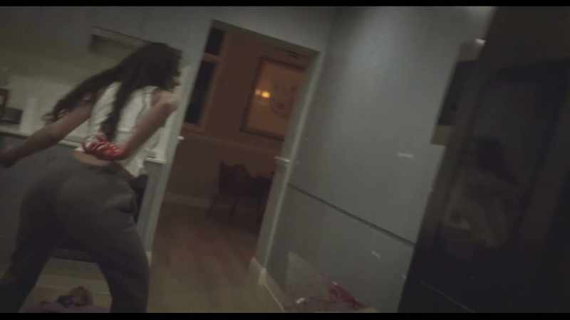 (glass thuds) (woman screaming)